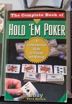 500 Ct 11.5 Gram Clay Poker Chip Set With Case And 3 Books Doyle Brunson