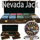 500 Ct Nevada Jack 10 Gram Ceramic Poker Chip Set With Walnut Wooden Case Csnj-500