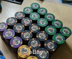 500 Desert Sands composite poker chips. Tournament Game Set