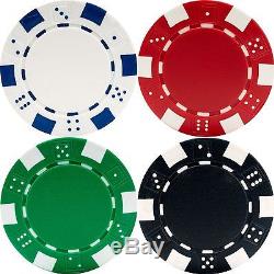 500 Dice Casino Style 11.5-Gram Poker Chip Set With Aluminum Case Game Night