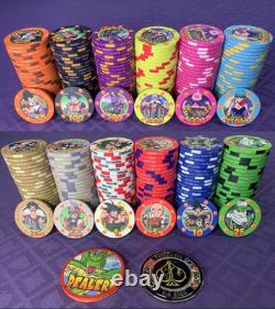 500 Dragon Ball Ceramic Poker Chips With Case (build Your Set)