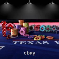500 EPT Poker Chips Set Ceramic with 5 new dedicated chip cases (for 100 chips)