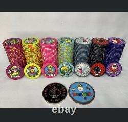 500 Mario Themed Ceramic Poker Chips With Case (build Your Set)