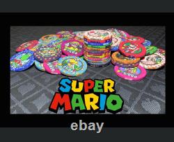500 Mario Themed Ceramic Poker Chips With Case (build Your Set)