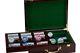 500 PC Las Vegas 11.5g Chips Poker Set 2 Deck Of Cards 5 Dice Gloss Case New