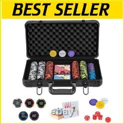 500 PCS Professional Poker Chip Set with 14g Clay Chips Ideal for Gatherings