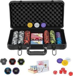 500 PCS Professional Poker Chip Set with 14g Clay Chips Ideal for Gatherings