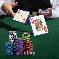 500 PCS Professional Poker Chip Set with 14g Clay Chips Ideal for Gatherings