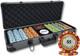 500 Pcs 14G Monte Carlo Poker Club Deluxe Poker Chip Set (500 Deluxe Case)