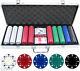 500 Piece 11.5 gram Suited Complete Clay Poker Chip Set With Free Case