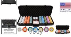 500-Piece 13.5g Poker Chip Set with Unique Designs & Upgraded Case