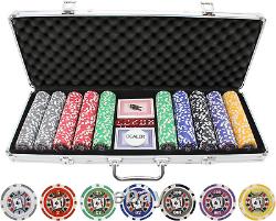 500 Piece Big Slick 11.5G Poker Chip Set