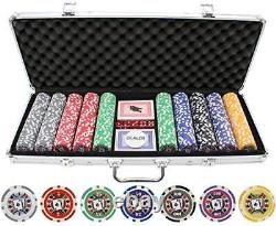 500 Piece Big Slick 11.5g Poker Chip Set by Versa Games