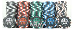 500 Piece Casino 14 Gram 14g Pro Poker CLAY Poker Chip Set w Case & More