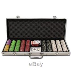 500 Piece Desert Heat 13.5 Gram Clay Poker Chip Set with Aluminum Case (Custom)