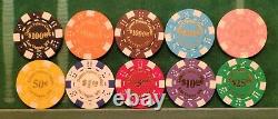 500 Piece Desert Palace Chips Poker Chip Set with Quality Aluminum Case