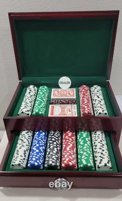 500 Piece Executive Poker Deluxe Poker Set DaVinci Chips