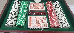 500 Piece Executive Poker Deluxe Poker Set DaVinci Chips