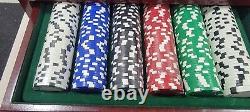 500 Piece Executive Poker Deluxe Poker Set DaVinci Chips