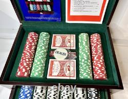 500 Piece Executive Poker Set, DaVinci Unopened Chips Perfect Condition, Retired