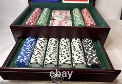 500 Piece Executive Poker Set, DaVinci Unopened Chips Perfect Condition, Retired