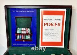 500 Piece Executive Poker Set, DaVinci Unopened Chips Perfect Condition, Retired