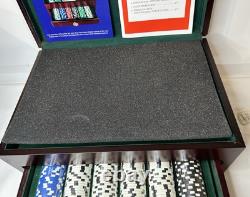 500 Piece Executive Poker Set, DaVinci Unopened Chips Perfect Condition, Retired