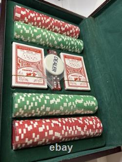 500 Piece Executive Poker Set, DaVinci Unopened Chips Perfect Condition, Retired