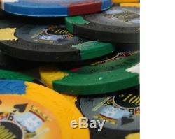 500 Piece King's Casino 14 Gram Clay Poker Chip Set with Aluminum Case (Custom)