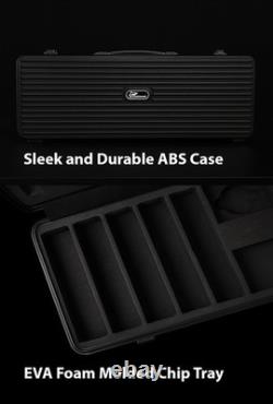 500 Piece Monte Carlo Low Denomination Poker Chip Set 14g Heavy Clay Casino