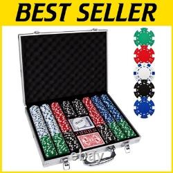 500-Piece Poker Chip Set with Aluminum Case