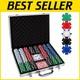500-Piece Poker Chip Set with Aluminum Case