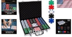 500-Piece Poker Chip Set with Aluminum Case