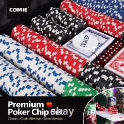 500-Piece Poker Chip Set with Aluminum Case