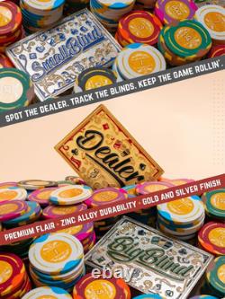 500 Piece Poker Set with Numbered Values 14 Gram 40 Mm Clay Poker Chips Dura