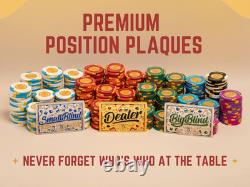 500 Piece Poker Set with Numbered Values 14 Gram 40 Mm Clay Poker Chips Dura