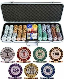 500 Piece Pro Poker Clay Poker Set Heavy weight clay chips 500pcs Model B