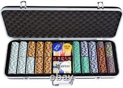 500 Piece Pro Poker Clay Poker Set Heavy weight clay chips 500pcs Model B