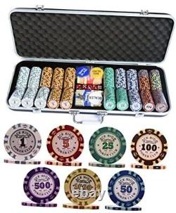 500 Piece Pro Poker Clay Poker Set Heavy weight clay chips 500pcs Model B