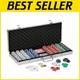 500-Piece Texas Hold'em Poker Chip Set in Aluminum Case