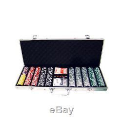 500 Piece Yin Yang 13.5 Gram Clay Poker Chip Set with Aluminum Case (Custom) New