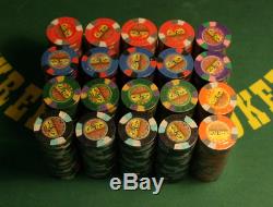500 Poker chips Desert Palms Tournament set Casino Poker Jeton