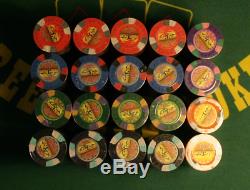 500 Poker chips Desert Palms Tournament set Casino Poker Jeton