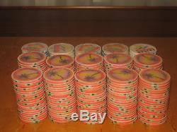 500 Sun Cruz Casino Poker Chips Set SunCruz Lot Made by Chipco