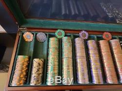 500 Tangiers Casino Las Vegas BRASS CORE Poker only Chips Set $500 100 25 10 5 1