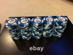(500) Used Paulson Pharaoh Poker Chip Set No Denomination