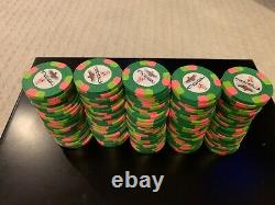 (500) Used Paulson Pharaohs Poker Chip Set No Denomination