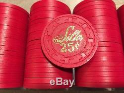 500 chip poker chip set, uncirculated Paulson LCV from The Silks