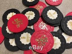 500 chip poker chip set, uncirculated Paulsons LCV from The Silks