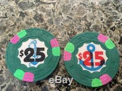 500 chip set of Paulson poker chips from a cruise ship casino